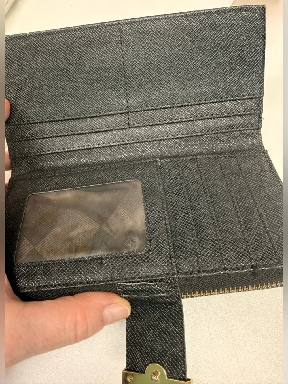 Black Patent Floral-Embossed Women’s Clutch -NWOT